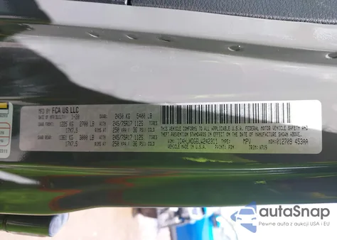 2020 Jeep Wrangler Unlimited Sport S 4X4 from USA, damaged, VIN 1C4HJXDG6LW242311